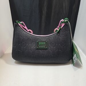 Loungefly Wicked: For Good Glinda & Elphaba Crossbody Bag with Charms NWT